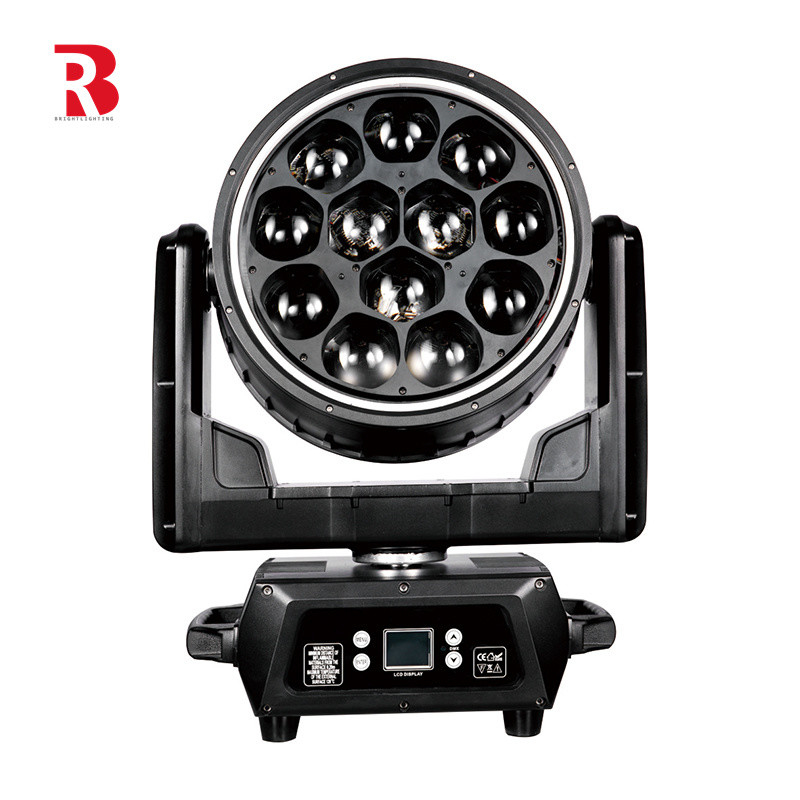 مصباح محرك الرأس 12pcs 40W RGBW LED Beeye Light مع ضوء عالي