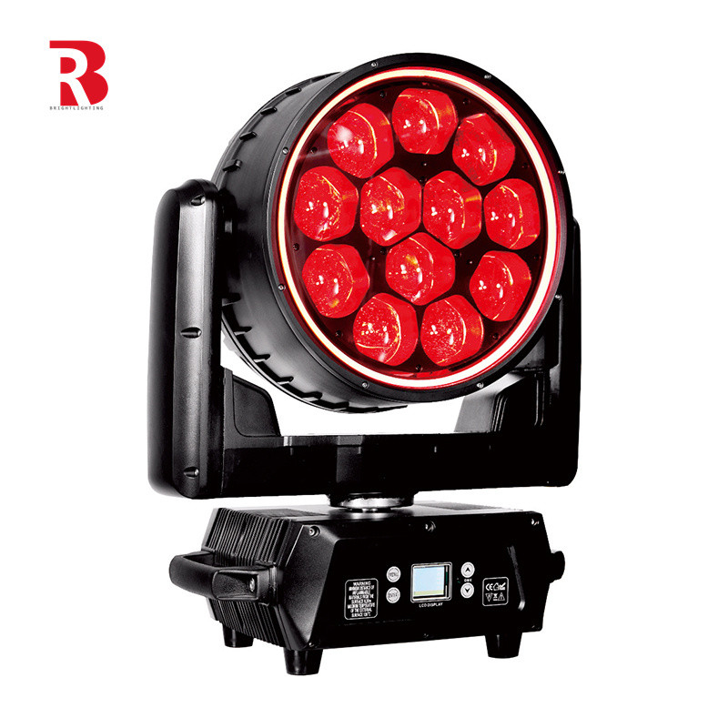 مصباح LED متحرك الرأس 12pcs 40W RGBW LED Beeye مرحلة الضوء لحفل الزفاف والعرض