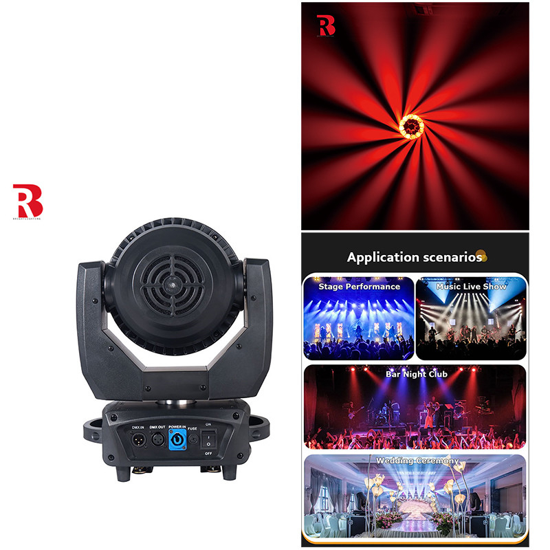 30pcs 0.18W RGB 3 في 1 LED Moving Head Rotating Gobo لإنتاج التلفزيون والسينما