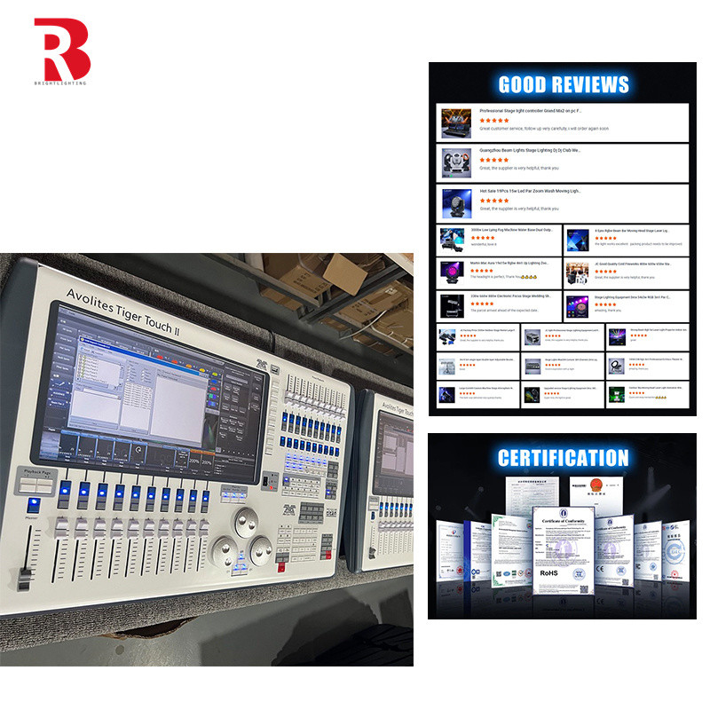 جهاز التحكم Dmx 512 Stage DMX نظام التحكم Tiger Touch II نظام للتحكم في الضوء