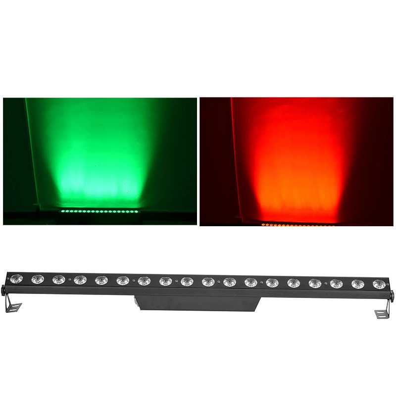DMX ضوء LED عالي السطوع مدينة بيكسل بار 18 * 4W 4in1 غسل حفلة ضوء للمسرح