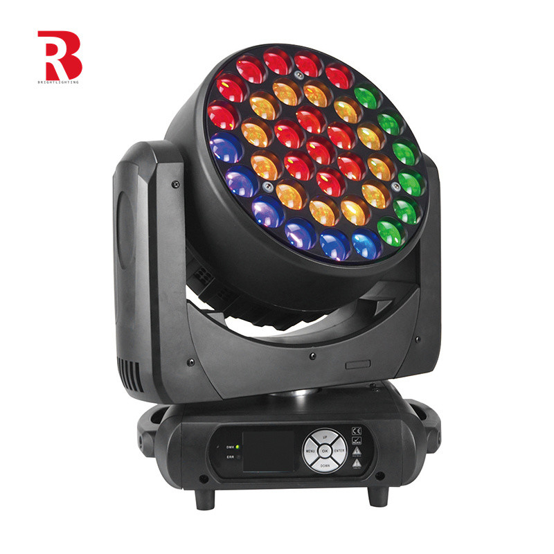 37 * 15W LED Zoom RGBW 4ni1 LED متحرك Head Stage Light لحفل زفاف