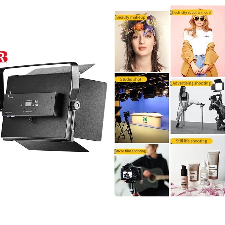 ضوء المسرح 100 فولت 240 فولت بارد أبيض DMX512 3CH ثنائي الألوان LED فيديو ضوء ناعم لحفل الزفاف