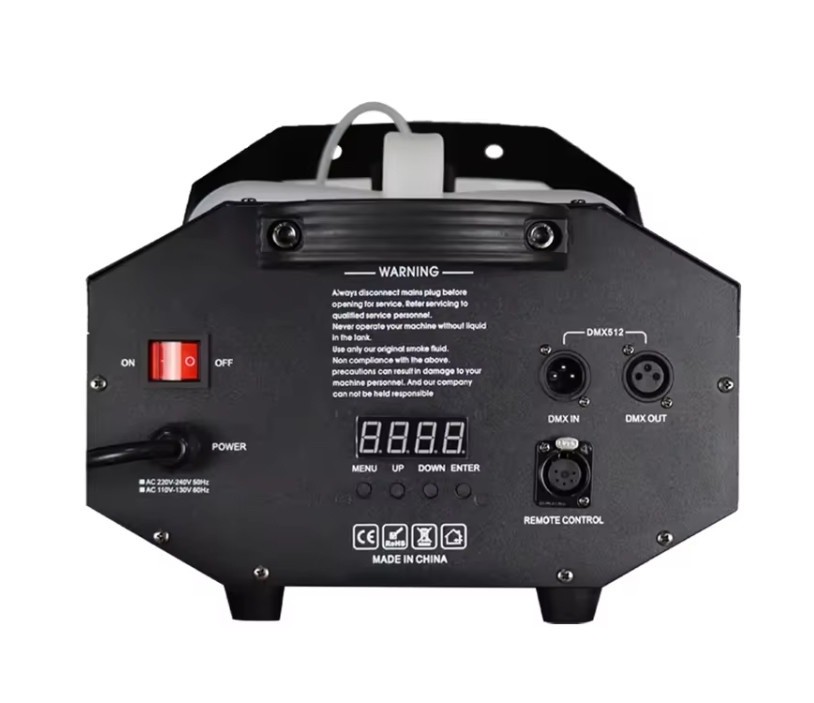 آلة التدخين عالية الأداء 3000W DMX مدخنة قبعة التحكم عن بعد للزفاف، الأحزاب