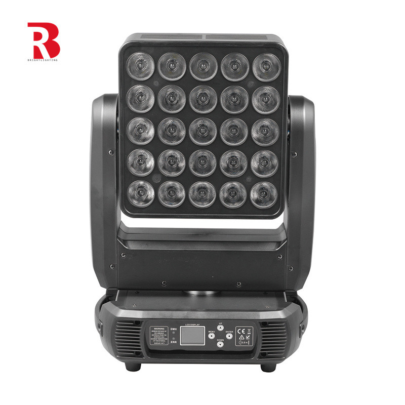 25 * 10W LED RGBW 4-In-1 مصابيح الرأس المتحركة مع تأثيرات صبغة ستروبوسكوبية مختلفة