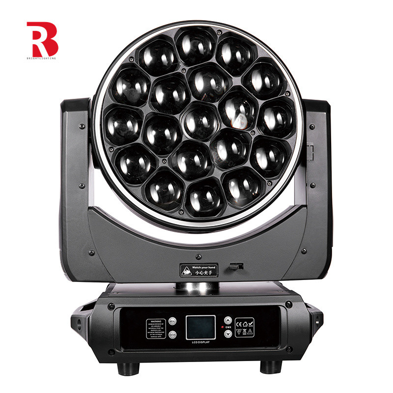 LED Bee Eye RGBW غسيل رأس متحرك 19 * 40W غسيل الضوء لمرحلة د.ج. ديسكو
