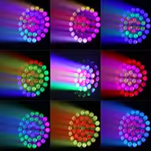 DJ المعدات المرحلة الضوء DMX التحكم Beeye زوم 37 * 15W التنقل غسل الرأس