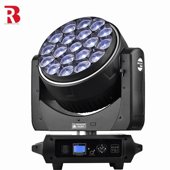 19*40W العين النحلة 4in1 LED المتحركة رأس المسرح الضوء المصنع