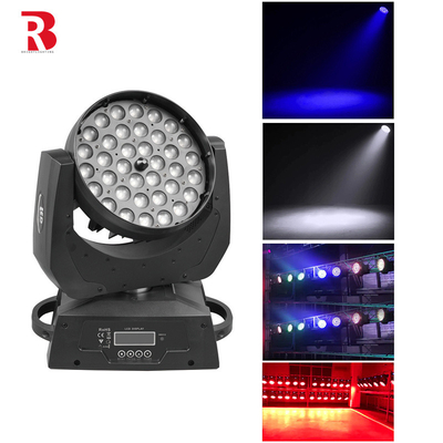 DMX512 LED Moving Head 36 * 10W RGBW زوم و BEAM ضوء المسرح Beeye للدي جي