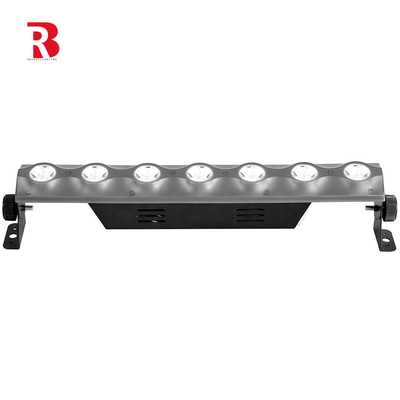 LED داخلي 7 × 3W تأثير الضوء الأبيض + 42 قطعة 0.5W RGB 3IN1 مرحلة مدينة غسل الضوء