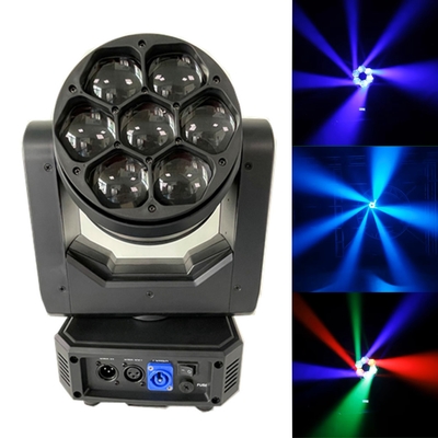 Beeye Stage DMX LED Moving Head 7pcs 40W RGBW 4-In-1 زوم غسل الضوء للحفلة