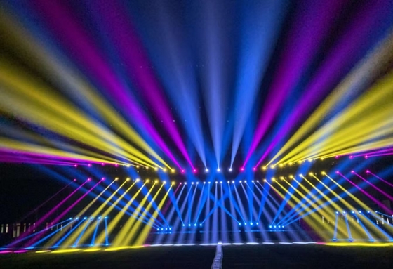 DMX512 ميني 2-3-4W متحرك رأس مرحلة مصنع ضوء الليزر